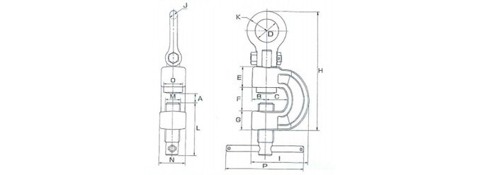 鷹牌FXJ型螺旋式鋼板鉗結(jié)構(gòu)尺寸圖片 鷹牌FXJ型螺旋式鋼板鉗結(jié)構(gòu)尺寸圖片