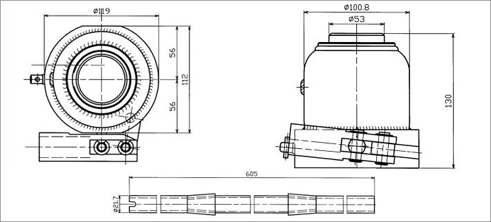 MMJ-20型MASADA迷你型千斤頂結(jié)構(gòu)尺寸圖片 MMJ-20型MASADA迷你型千斤頂結(jié)構(gòu)尺寸圖片