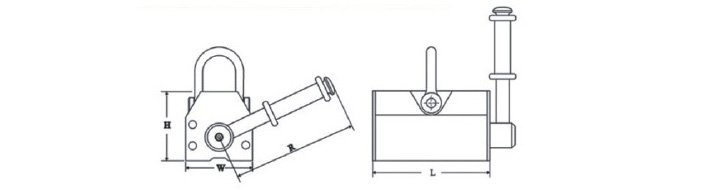 普通手動永磁起重器結(jié)構(gòu)尺寸圖片 普通手動永磁起重器結(jié)構(gòu)尺寸圖片