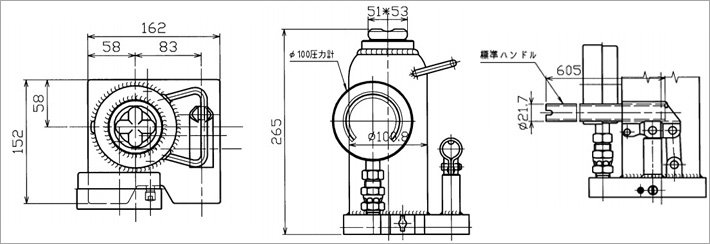 MH-15P帶儀表可測千斤頂尺寸圖片 MH-15P帶儀表可測千斤頂尺寸圖片
