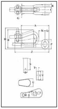 S-421T美標(biāo)楔形接頭結(jié)構(gòu)尺寸圖片 S-421T美標(biāo)楔形接頭結(jié)構(gòu)尺寸圖片