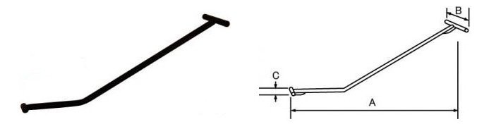EAGLE鷹牌直行搬運小坦克專用操作桿結(jié)構(gòu)尺寸圖片 EAGLE鷹牌直行搬運小坦克專用操作桿結(jié)構(gòu)尺寸圖片
