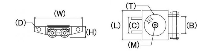 EAGLE鷹牌UW型直行搬運(yùn)小坦克結(jié)構(gòu)尺寸圖片 EAGLE鷹牌UW型直行搬運(yùn)小坦克結(jié)構(gòu)尺寸圖片