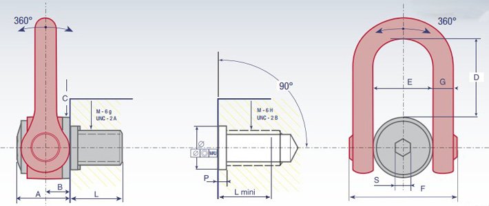 盧森堡DSS+C型旋轉(zhuǎn)吊環(huán)螺絲結(jié)構(gòu)尺寸圖片 盧森堡DSS+C型旋轉(zhuǎn)吊環(huán)螺絲結(jié)構(gòu)尺寸圖片