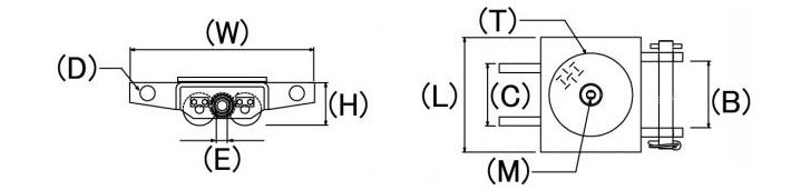 鷹牌UWD型四輪驅(qū)動搬運小坦克結(jié)構(gòu)尺寸圖片 鷹牌UWD型四輪驅(qū)動搬運小坦克結(jié)構(gòu)尺寸圖片