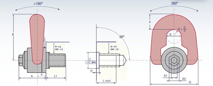 盧森堡DSP+C旋轉(zhuǎn)吊環(huán)螺絲結構尺寸圖片 盧森堡DSP+C旋轉(zhuǎn)吊環(huán)螺絲結構尺寸圖片
