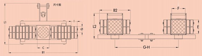 14噸JUNG組合式搬運小坦克結(jié)構(gòu)尺寸圖片 14噸JUNG組合式搬運小坦克結(jié)構(gòu)尺寸圖片