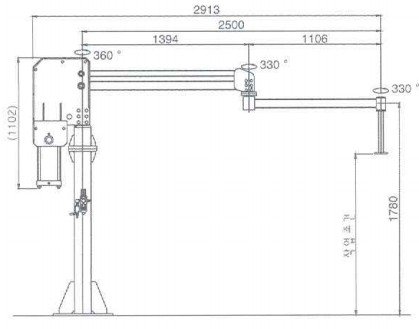 DSL-300氣動(dòng)平衡吊結(jié)構(gòu)尺寸圖 DSL-300氣動(dòng)平衡吊結(jié)構(gòu)尺寸圖