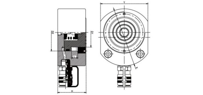 薄型同步液壓千斤頂結(jié)構(gòu)尺寸圖片 薄型同步液壓千斤頂結(jié)構(gòu)尺寸圖片