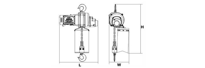 DU-901迷你環(huán)鏈電動葫蘆結(jié)構(gòu)尺寸圖片 DU-901迷你環(huán)鏈電動葫蘆結(jié)構(gòu)尺寸圖片