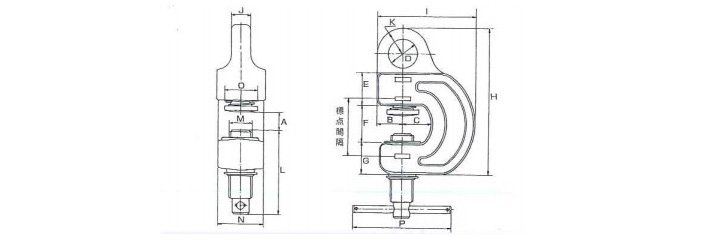鷹牌SBN型螺旋式鋼板鉗結(jié)構(gòu)尺寸圖片 鷹牌SBN型螺旋式鋼板鉗結(jié)構(gòu)尺寸圖片