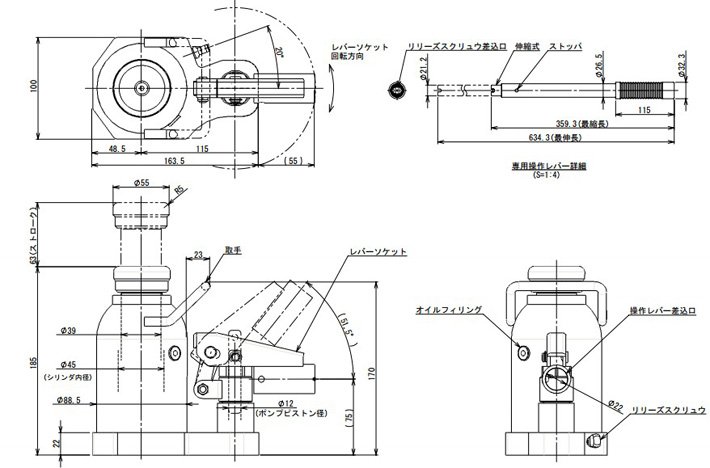 ED-100T低型液壓千斤頂結(jié)構(gòu)尺寸參數(shù)圖片 ED-100T低型液壓千斤頂結(jié)構(gòu)尺寸參數(shù)圖片