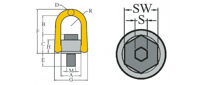 YOKE側向拉環(huán)8-231結構尺寸圖片 YOKE側向拉環(huán)8-231結構尺寸圖片