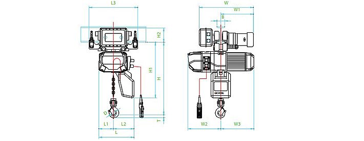 GEN\DEX-M型環(huán)鏈電動(dòng)葫蘆結(jié)構(gòu)尺寸圖片 GEN\DEX-M型環(huán)鏈電動(dòng)葫蘆結(jié)構(gòu)尺寸圖片