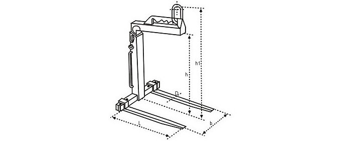 手動平衡吊叉結構尺寸圖片 手動平衡吊叉結構尺寸圖片