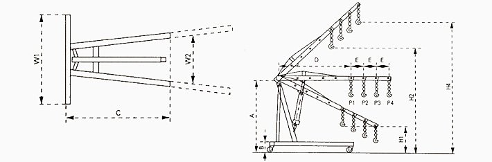 美式單臂吊結(jié)構(gòu)尺寸圖片 美式單臂吊結(jié)構(gòu)尺寸圖片