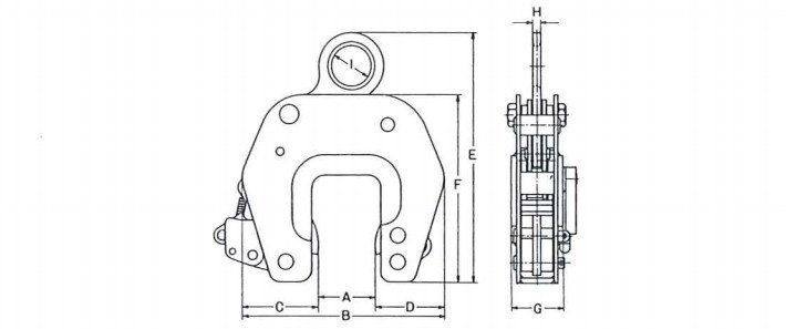 鷹牌EC型PC板用無(wú)傷夾鉗結(jié)構(gòu)尺寸圖片 鷹牌EC型PC板用無(wú)傷夾鉗結(jié)構(gòu)尺寸圖片