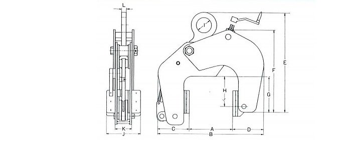 鷹牌ECAR型PC板用無傷夾鉗結(jié)構(gòu)尺寸圖片 鷹牌ECAR型PC板用無傷夾鉗結(jié)構(gòu)尺寸圖片