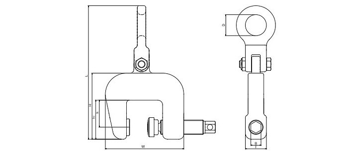 SC-N型三木鋼板鉗結(jié)構(gòu)尺寸圖片 SC-N型三木鋼板鉗結(jié)構(gòu)尺寸圖片