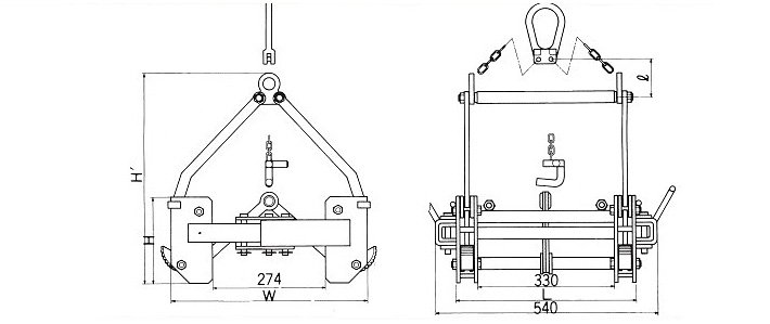 CU-SE型三木混凝土吊具結(jié)構(gòu)尺寸圖片 CU-SE型三木混凝土吊具結(jié)構(gòu)尺寸圖片