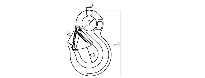 80級(jí)眼型滑鉤結(jié)構(gòu)尺寸圖片 80級(jí)眼型滑鉤結(jié)構(gòu)尺寸圖片