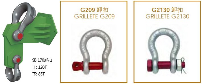 OX-SB-170起重吊梁配套卸扣圖片 OX-SB-170起重吊梁配套卸扣圖片