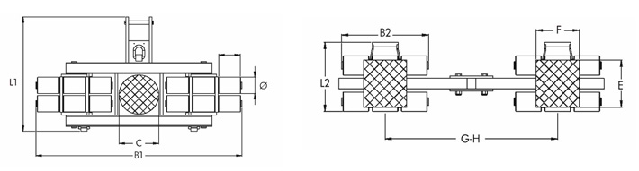 32噸S型組合搬運(yùn)小坦克尺寸圖 32噸S型組合搬運(yùn)小坦克尺寸圖
