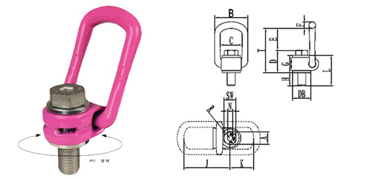 路德VLBG螺栓型旋轉(zhuǎn)吊環(huán)技術(shù)參數(shù) 路德VLBG螺栓型旋轉(zhuǎn)吊環(huán)技術(shù)參數(shù)