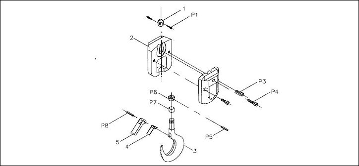 東星氣動(dòng)平衡器吊鉤結(jié)構(gòu)圖 東星氣動(dòng)平衡器吊鉤結(jié)構(gòu)圖
