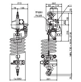 ATC型ENDO氣動(dòng)葫蘆技術(shù)參數(shù) ATC型ENDO氣動(dòng)葫蘆技術(shù)參數(shù)
