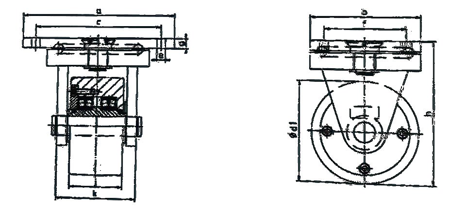 SD ... S/P型Borkey旋轉(zhuǎn)腳輪尺寸圖 SD ... S/P型Borkey旋轉(zhuǎn)腳輪尺寸圖