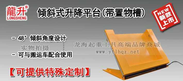 傾斜式液壓升降平臺(tái)(帶置物槽) 傾斜式液壓升降平臺(tái)(帶置物槽)