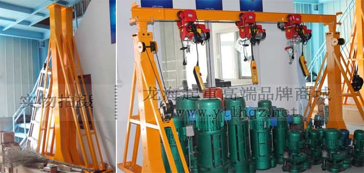 移動(dòng)式龍門(mén)吊架實(shí)物圖片 移動(dòng)式龍門(mén)吊架實(shí)物圖片
