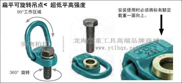 FP型JDT扁平旋轉吊點示意圖 FP型JDT扁平旋轉吊點示意圖