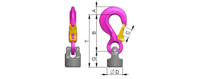 WPPH-S焊接型吊點(diǎn)尺寸圖 WPPH-S焊接型吊點(diǎn)尺寸圖