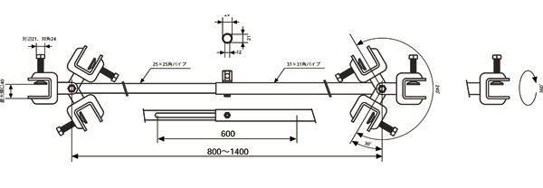 SBF型鷹牌防振夾具尺寸圖 SBF型鷹牌防振夾具尺寸圖