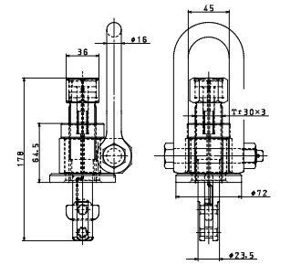 SATO型鷹牌建筑工程用夾鉗尺寸圖 SATO型鷹牌建筑工程用夾鉗尺寸圖