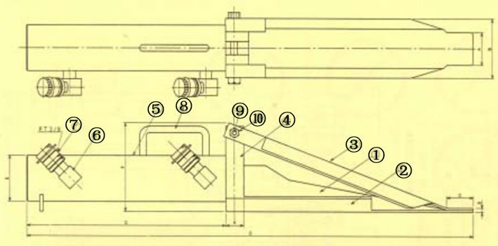 楔形千斤頂配件尺寸圖 楔形千斤頂配件尺寸圖