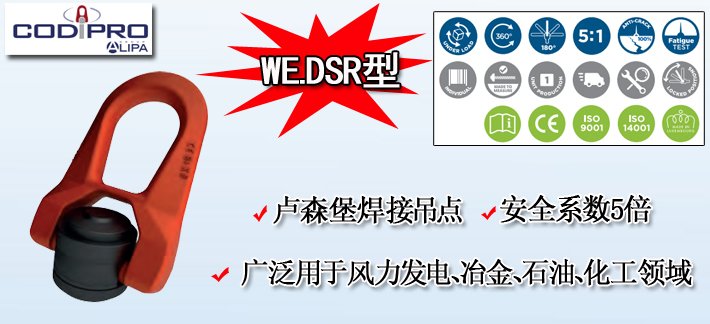WE.DSR型盧森堡焊接吊點(diǎn)產(chǎn)品圖片 WE.DSR型盧森堡焊接吊點(diǎn)產(chǎn)品圖片