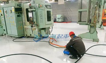 自動化設備搬運用氣墊搬運車案例圖 自動化設備搬運用氣墊搬運車案例圖