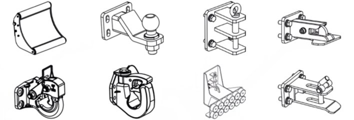 手拉式重型電動(dòng)牽引車定制掛具 手拉式重型電動(dòng)牽引車定制掛具