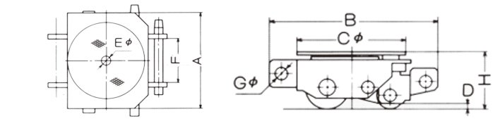 DSB轉(zhuǎn)向搬運小坦克尺寸圖 DSB轉(zhuǎn)向搬運小坦克尺寸圖