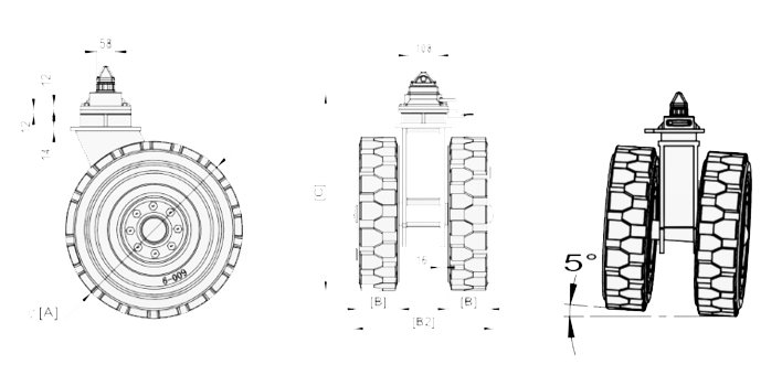 集裝箱搬運(yùn)輪尺寸圖2 集裝箱搬運(yùn)輪尺寸圖2