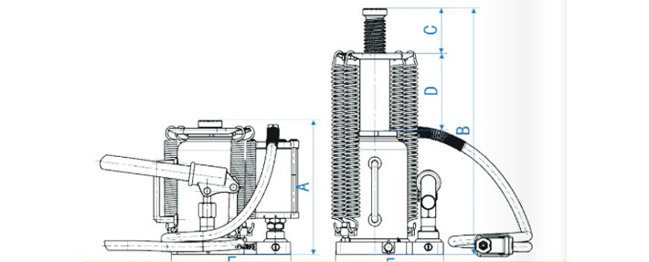 LHQYL-S兩用型氣動(dòng)液壓千斤頂尺寸圖 LHQYL-S兩用型氣動(dòng)液壓千斤頂尺寸圖